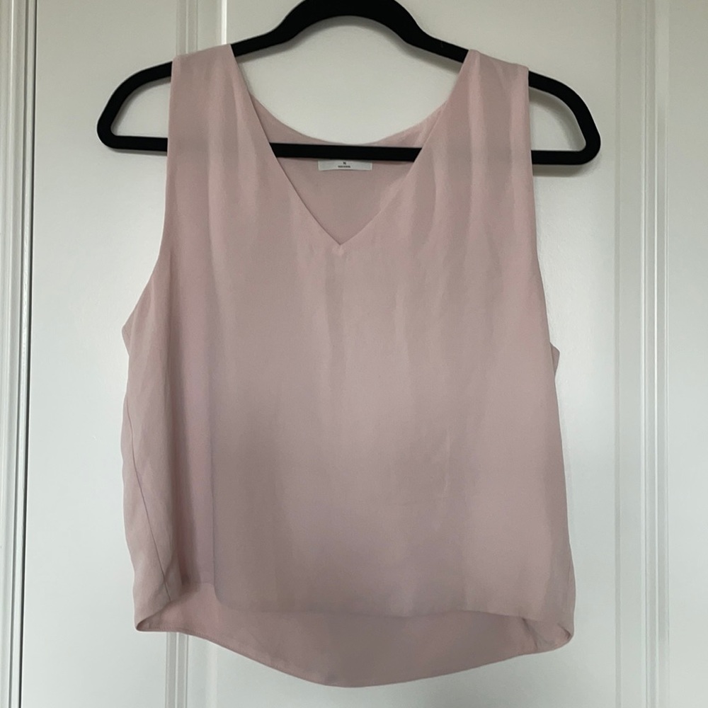 Babaton pink crop tank